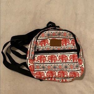 Handmade mini boho backpack